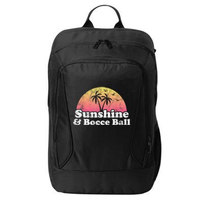 Bocce Ball Sunshine And Bocce Ball City Backpack