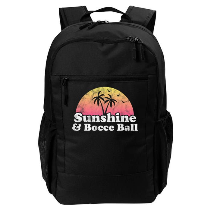 Bocce Ball Sunshine And Bocce Ball Daily Commute Backpack