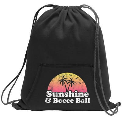 Bocce Ball Sunshine And Bocce Ball Sweatshirt Cinch Pack Bag