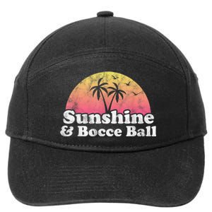 Bocce Ball Sunshine And Bocce Ball 7-Panel Snapback Hat