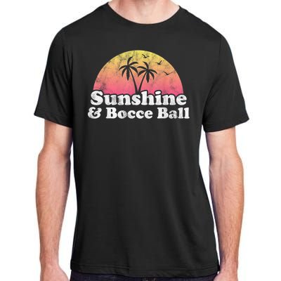 Bocce Ball Sunshine And Bocce Ball Adult ChromaSoft Performance T-Shirt