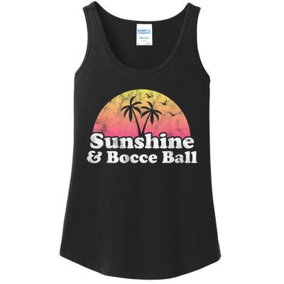 Bocce Ball Sunshine And Bocce Ball Ladies Essential Tank