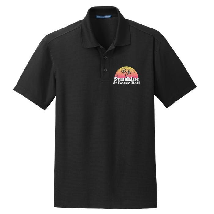 Bocce Ball Sunshine And Bocce Ball Dry Zone Grid Polo