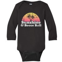 Bocce Ball Sunshine And Bocce Ball Baby Long Sleeve Bodysuit