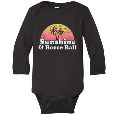 Bocce Ball Sunshine And Bocce Ball Baby Long Sleeve Bodysuit