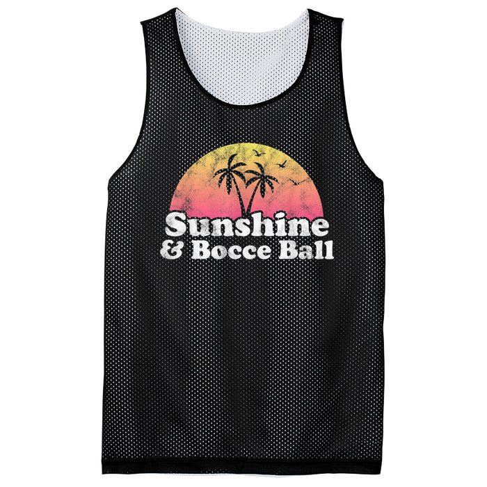 Bocce Ball Sunshine And Bocce Ball Mesh Reversible Basketball Jersey Tank