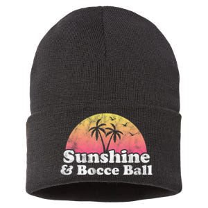 Bocce Ball Sunshine And Bocce Ball Sustainable Knit Beanie