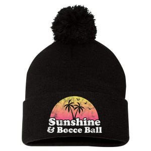 Bocce Ball Sunshine And Bocce Ball Pom Pom 12in Knit Beanie