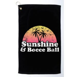 Bocce Ball Sunshine And Bocce Ball Platinum Collection Golf Towel