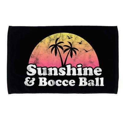 Bocce Ball Sunshine And Bocce Ball Microfiber Hand Towel