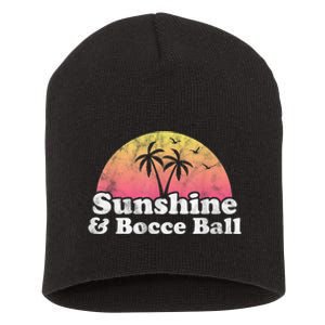 Bocce Ball Sunshine And Bocce Ball Short Acrylic Beanie