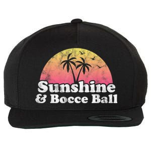 Bocce Ball Sunshine And Bocce Ball Wool Snapback Cap