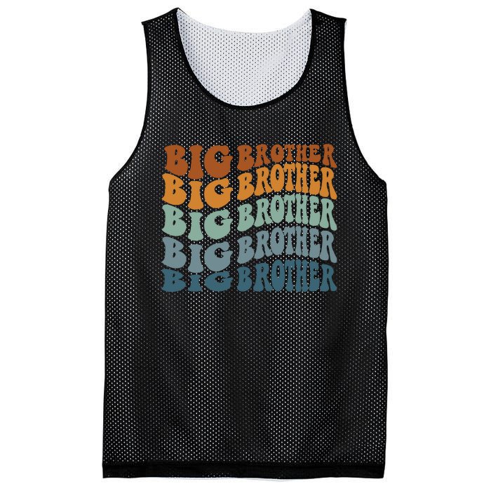 Big Brother Sibling Natural Infant Big Bro Mesh Reversible Basketball Jersey Tank