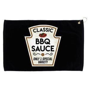 Barbecue BBQ Sauce Bottle Label Halloween Matching Costume Grommeted Golf Towel