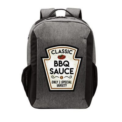 Barbecue BBQ Sauce Bottle Label Halloween Matching Costume Vector Backpack