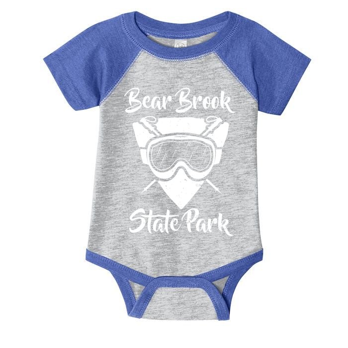 Bear Brook State Park New Hampshire Ski Sking Goggles Gift Infant Baby Jersey Bodysuit