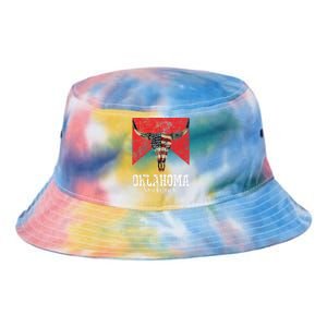 Boho Bull Skull Cow Smokeshow Western Country Tie Dye Newport Bucket Hat