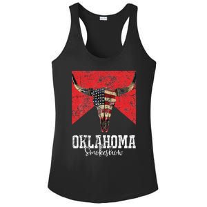 Boho Bull Skull Cow Smokeshow Western Country Ladies PosiCharge Competitor Racerback Tank