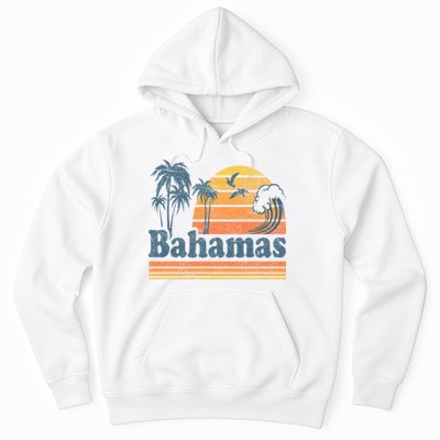Bahamas Beach Summer Vacation Sunset Vintage 70S Retro Hoodie