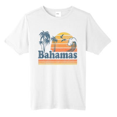 Bahamas Beach Summer Vacation Sunset Vintage 70S Retro Tall Fusion ChromaSoft Performance T-Shirt