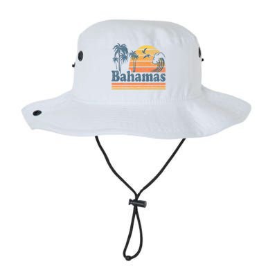 Bahamas Beach Summer Vacation Sunset Vintage 70S Retro Bucket Hat