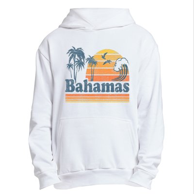 Bahamas Beach Summer Vacation Sunset Vintage 70S Retro Urban Pullover Hoodie