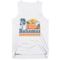 Bahamas Beach Summer Vacation Sunset Vintage 70S Retro Tank Top