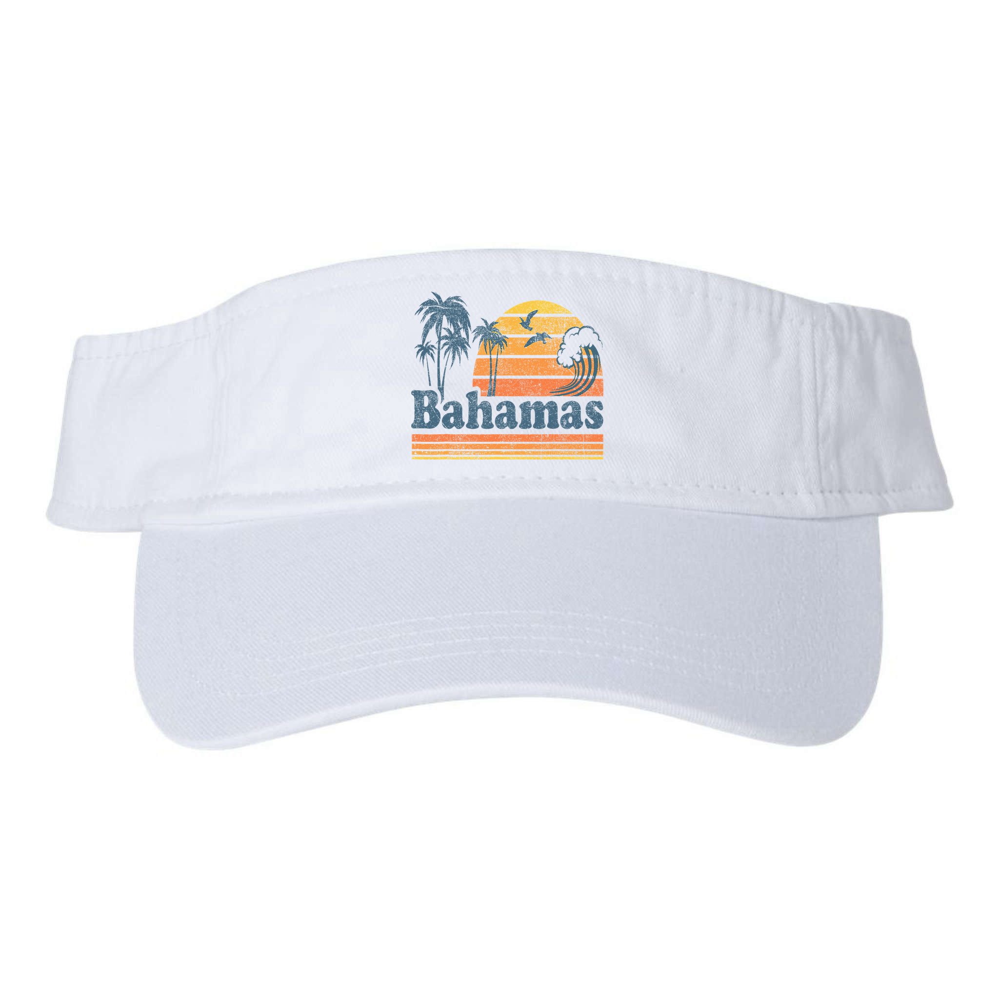 Bahamas Beach Summer Vacation Sunset Vintage 70S Retro Visor