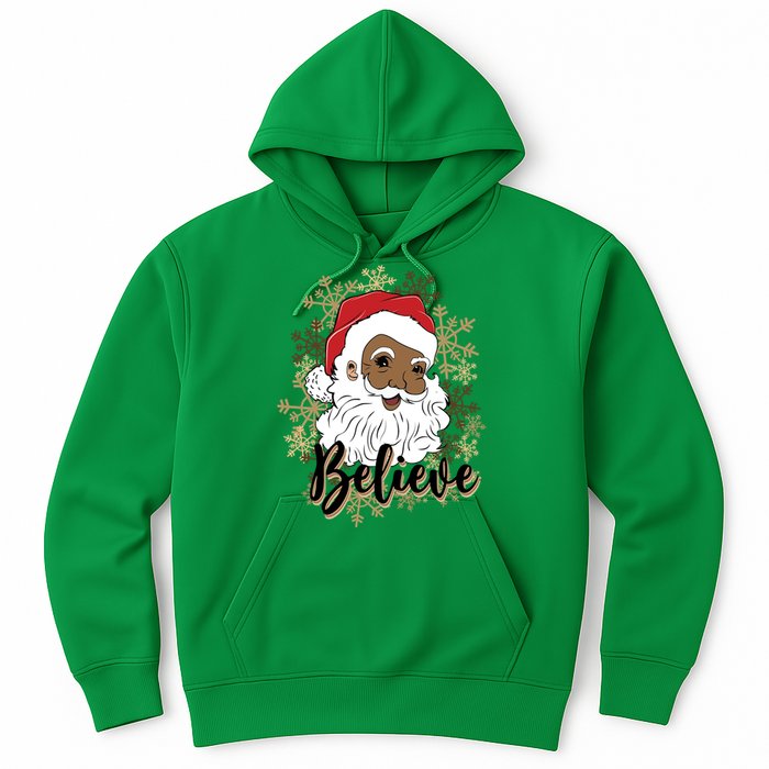 Black Believe Santa Claus Fun African American Santa Hoodie