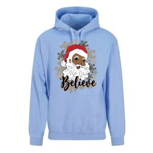 Black Believe Santa Claus Fun African American Santa Unisex Surf Hoodie