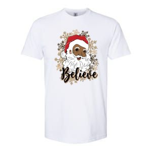 Black Believe Santa Claus Fun African American Santa Softstyle CVC T-Shirt