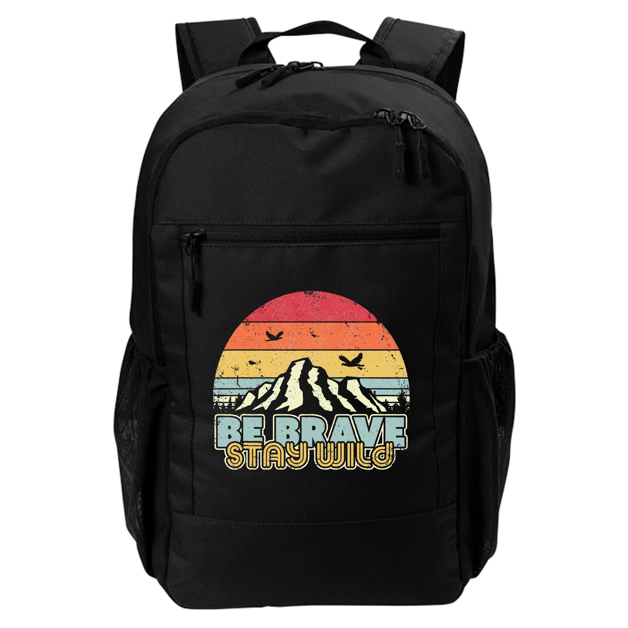 Be Brave Stay Wild Retro Style Outdoors Backpack