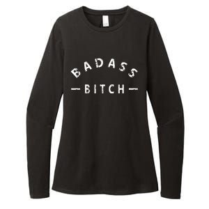 Badass Bitch Strong Hooded Gift Womens CVC Long Sleeve Shirt