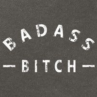 Badass Bitch Strong Hooded Gift Cotton Canvas Backpack