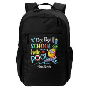 Bye Bye School Hello Pool Lunch Lady Last Day Of School Tee Daily Commute Backpack