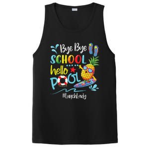 Bye Bye School Hello Pool Lunch Lady Last Day Of School Tee PosiCharge Competitor Tank