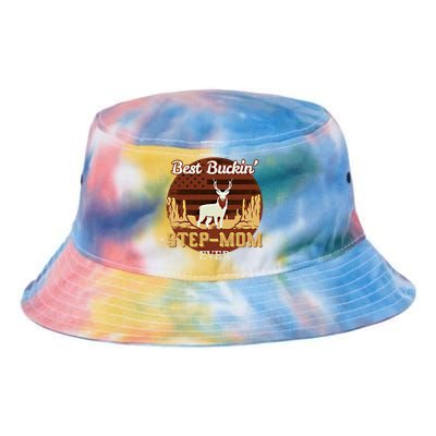 Best Buckin Stepgiftmom Ever Funny Hunting Family Gift Tie Dye Newport Bucket Hat