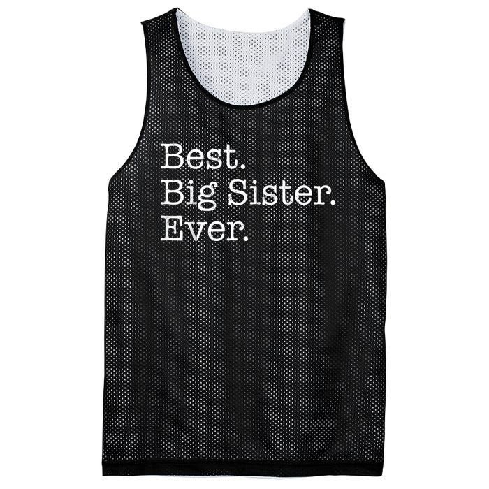 Best Big Sister Ever Mesh Reversible Basketball Jersey Tank