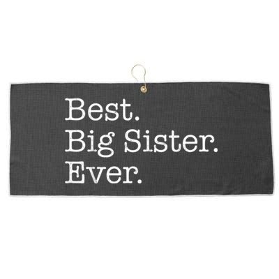 Best Big Sister Ever Large Microfiber Waffle Golf Towel