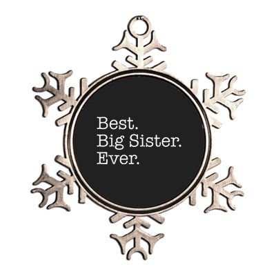 Best Big Sister Ever Metallic Star Ornament