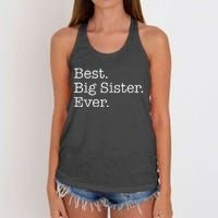 Best Big Sister Ever Women's Knotted Racerback Tank