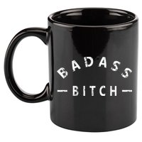 Badass Bitch Strong Hooded Gift 11oz C Handle Ceramic Mug