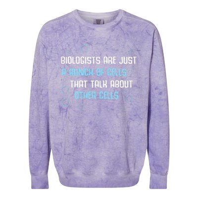 Biology Botanist Science Nature Biologist Colorblast Crewneck Sweatshirt