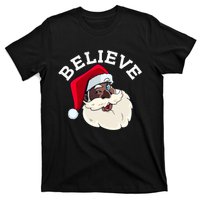 Black Believe Santa Claus Christmas African American Xmas T-Shirt