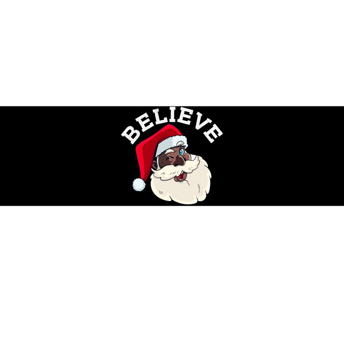 Black Believe Santa Claus Christmas African American Xmas Bumper Sticker