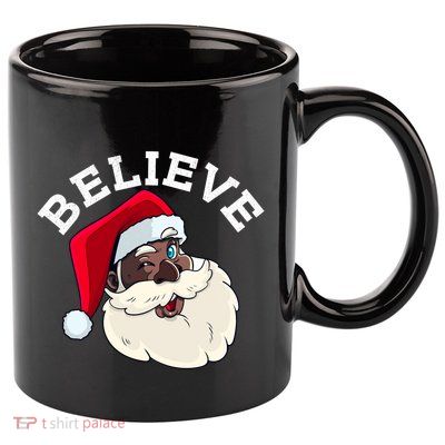 Black Believe Santa Claus Christmas African American Xmas 11oz C Handle Ceramic Mug