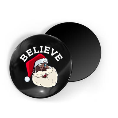 Black Believe Santa Claus Christmas African American Xmas Magnet