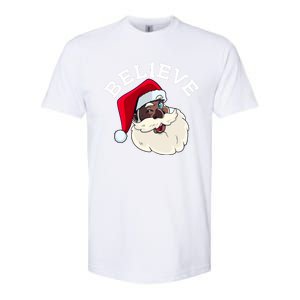 Black Believe Santa Claus Christmas African American Xmas Softstyle CVC T-Shirt