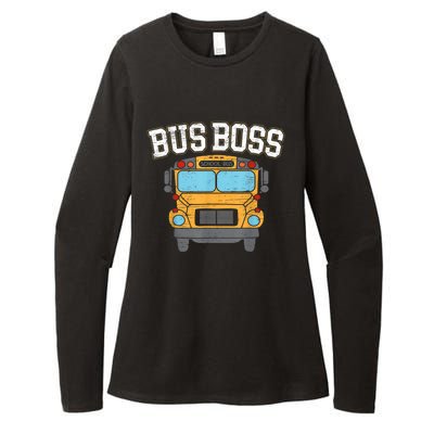 Bus Boss School Service Student Delivery Specialist Womens CVC Long Sleeve Shirt