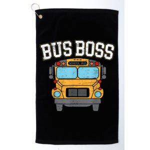 Bus Boss School Service Student Delivery Specialist Platinum Collection Golf Towel